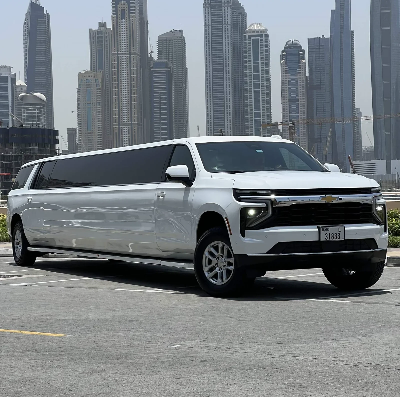 Chevrolet Suburban stretch limousine in Dubai — Chevrolet Suburban limousine — exterior and interior gallery photo 2