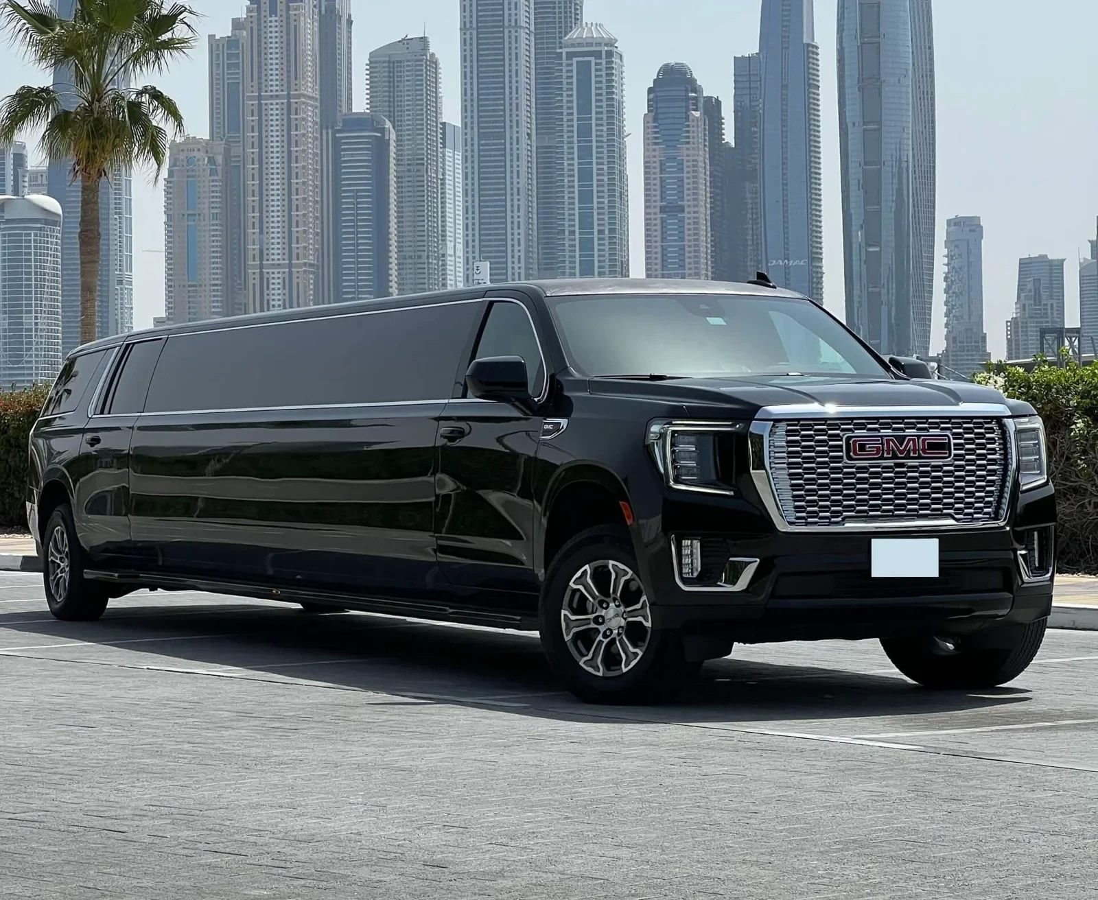 GMC Denali 2.0 stretch limousine in Dubai — GMC Denali 2.0 limousine — exterior and interior gallery photo 2